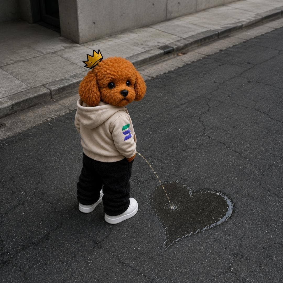 leaves his mark
